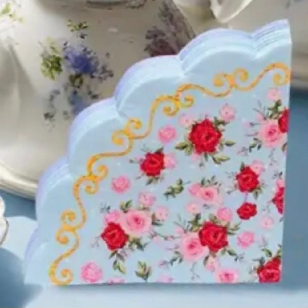 Floral Scalloped Edge 3-ply Paper Doily Napkins - 20 ct (4 designs)